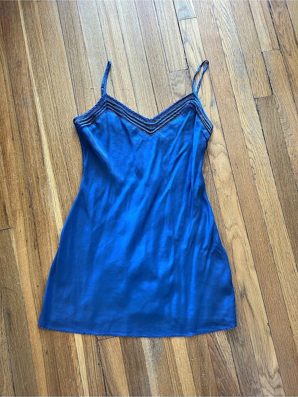 Victoria’s Secret Purplish Blue Mini Slip Dress Like New